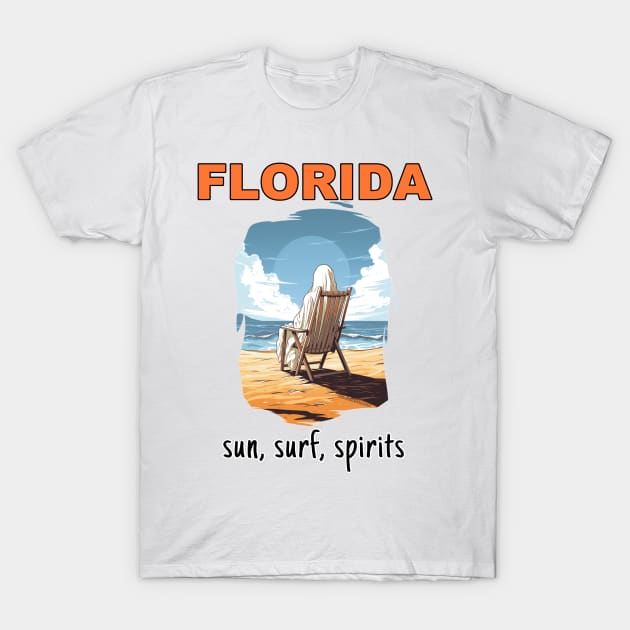 Florida Sun, Surf, Spirits T-Shirt by Dead Is Not The End